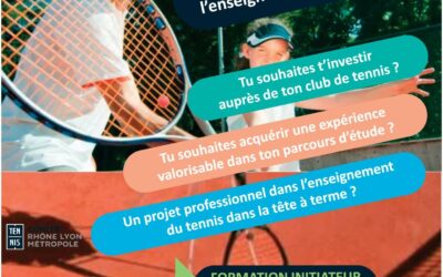 Formations d’initiateur fédéral de tennis 2025-2026